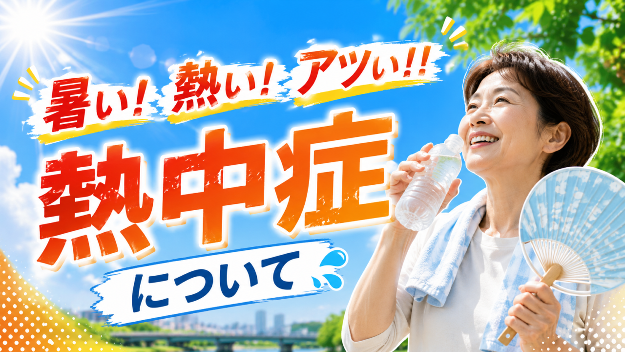 暑い！熱い！アツい！！熱中症について
