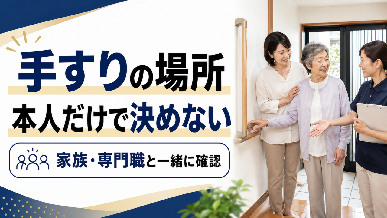 手すりの場所の決め方