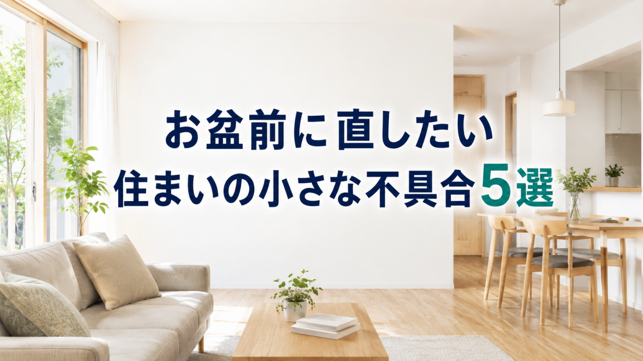 お盆前の住まい修繕5選